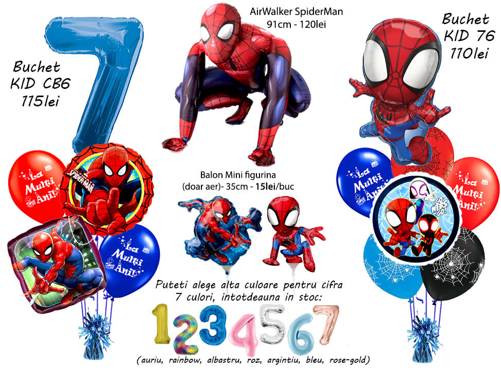 21 Buchet cifra Spiderman