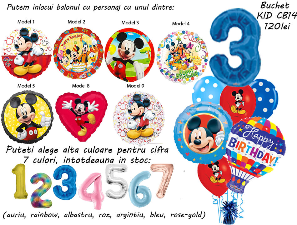 57 Buchet cifra Mickey 1